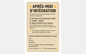Après-Midi Intégration dim 21 sept